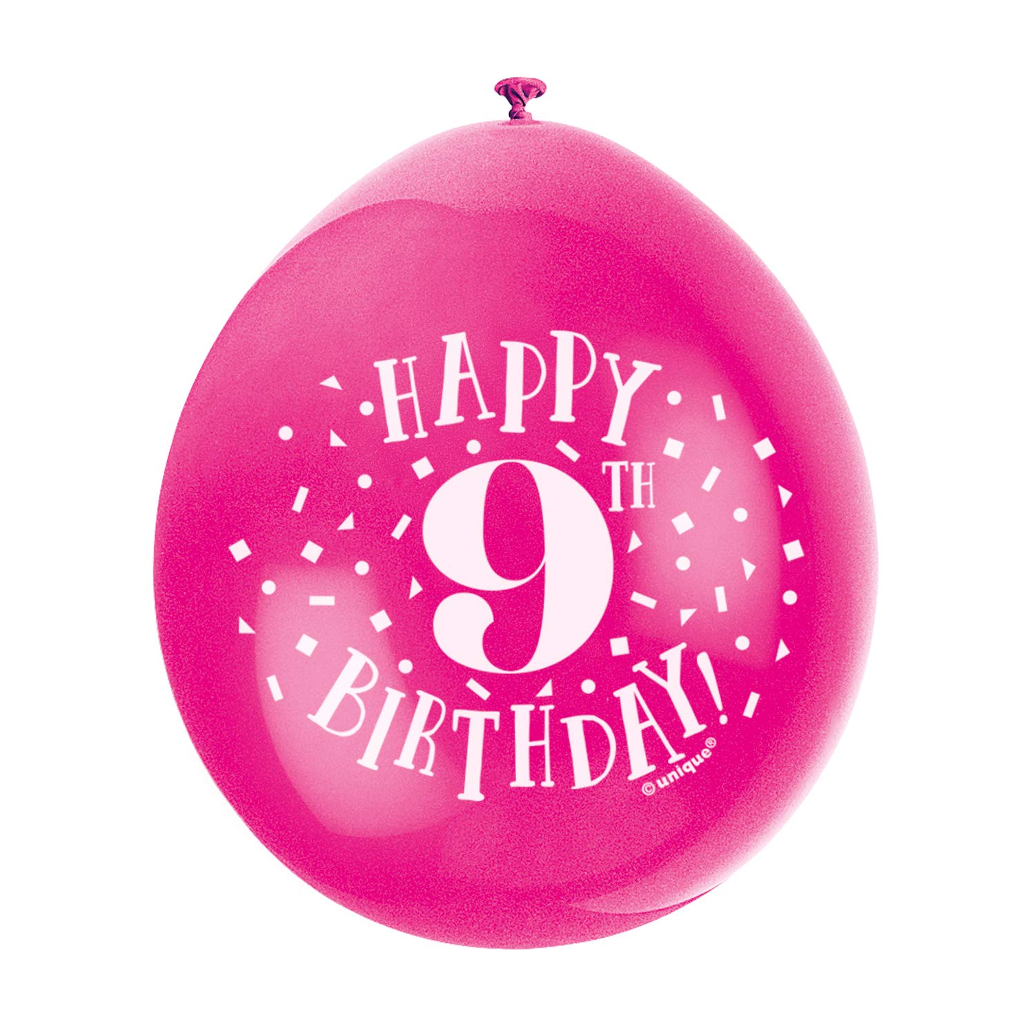 Palloncini 90° Compleanno – 10 Pezzi In Lattice, 23 Cm, Assortiti, Con Scritta 'Happy 90th Birthday' | Decorazioni Festa Unique Party