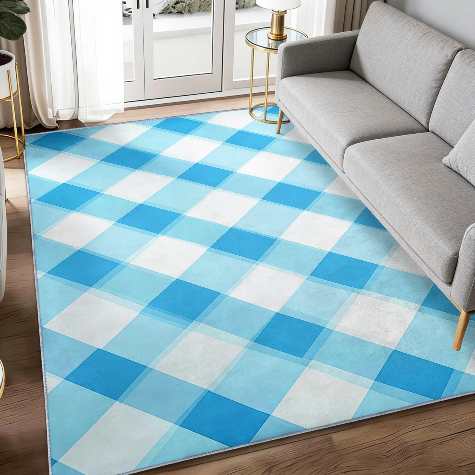 Alfombra para dormitorio y salones modernos, alfombra antideslizante con textura