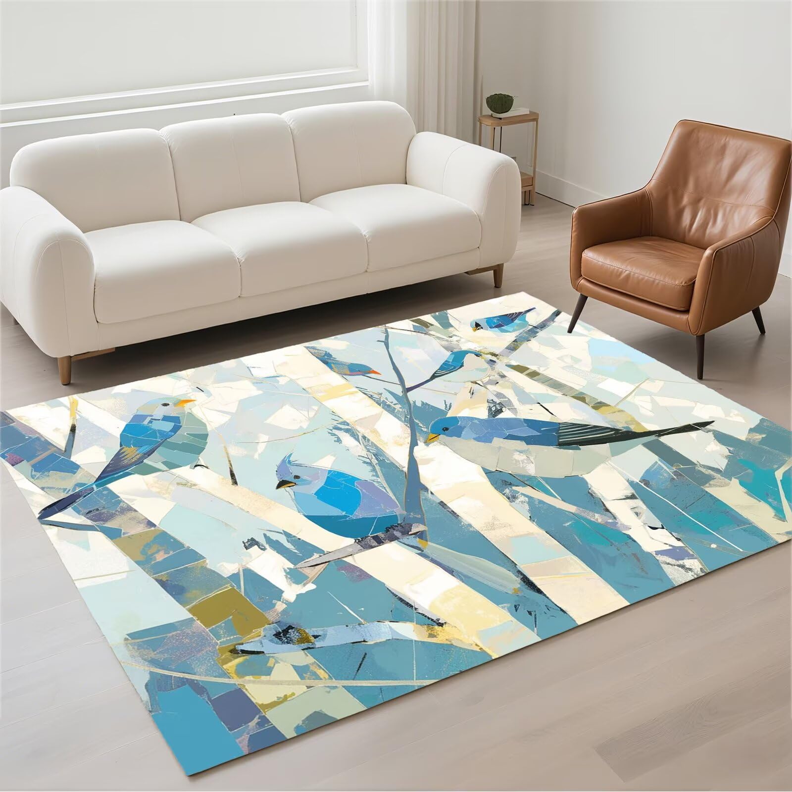 Tapis de salon lavable antidérapant pour finir avec les sols froids et glissants