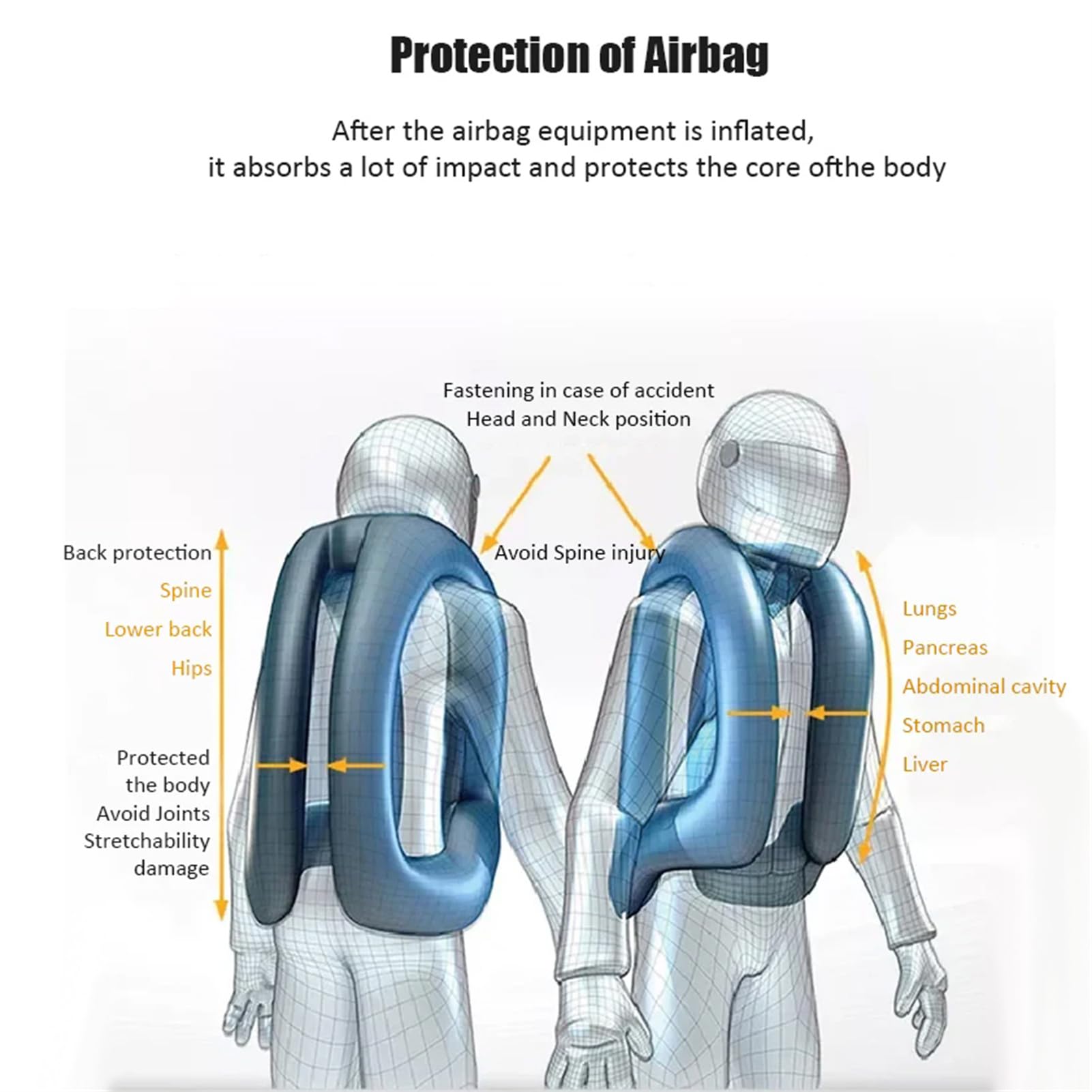 Équitation Airbag Gilet pour Enfants, Réglable Équitation Cheval Moto Équitation Équipement D'Entraînement Bouteille De Compression Non Incluse