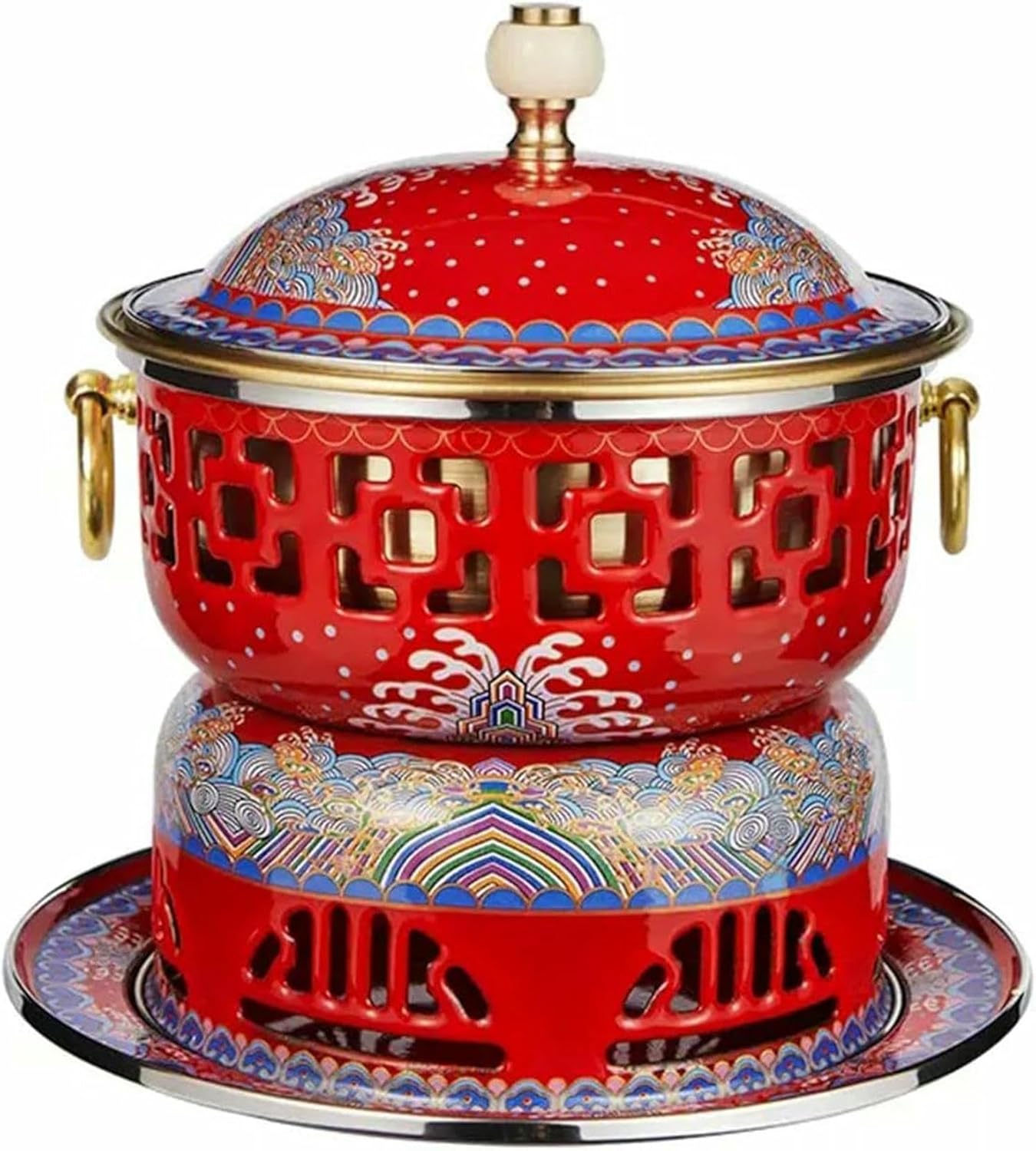 Chafing Dishes - Short Hot Pot for A Single Person, Hot Copper Pot, Home Commercial Pot, Antiquemies Mango ~/