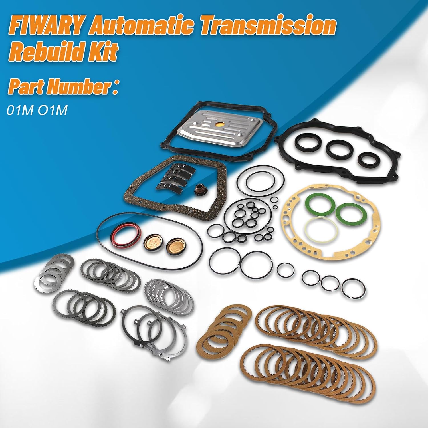 01M 4-Speed Automatic Transmission Overhaul Seal & Gasket Rebuild Kit for VW Beetle 1998-2005 Cabrio 1995-2002 Jetta 1994-2004 Passat 1990-1996