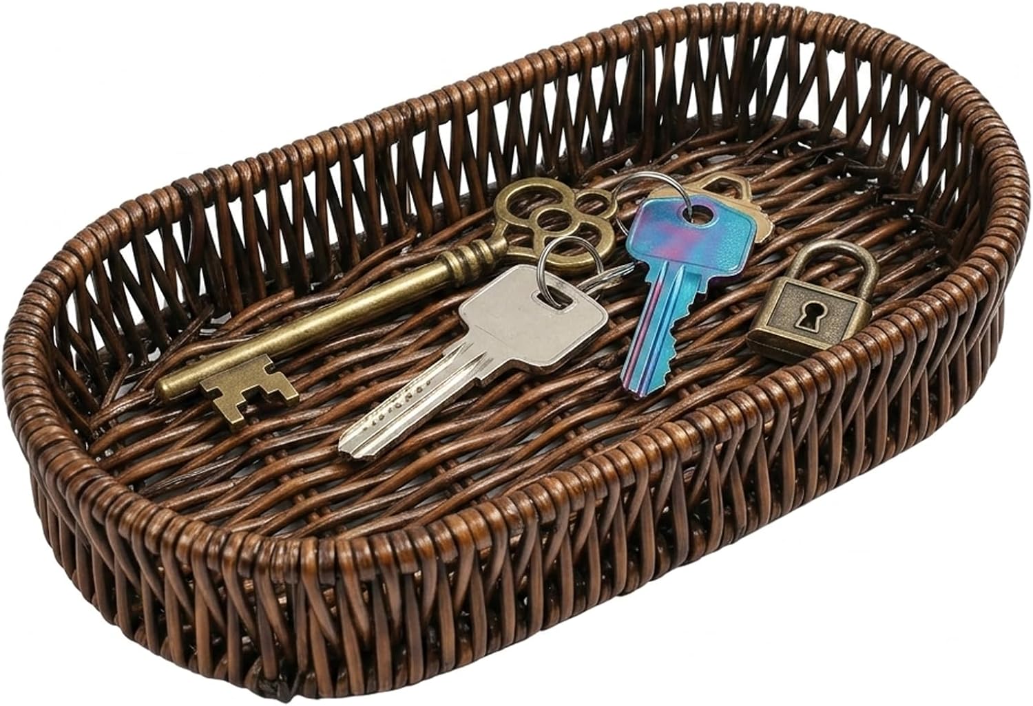 Key Tray, Key Bowl for Hallways and Entryways, Key Dish Organizer for Home Decor, Decorative Storage Solution for Keys and Small Essentials, Practical Key Holder Bowl with Functional Design