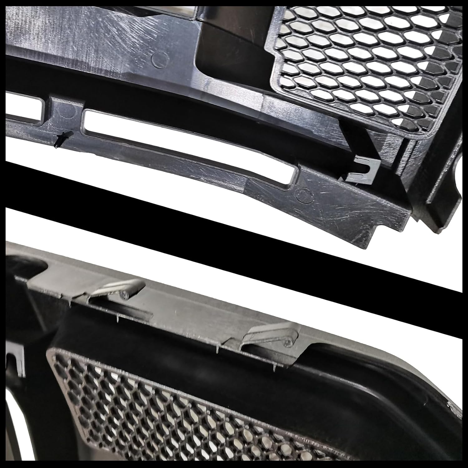 Front Bumper Grille Assembly Fit For 2015 2016 2017 Ford F-150 Front Upper Hood Mesh Grill Replacement FL3Z8200AA, FO1200583C