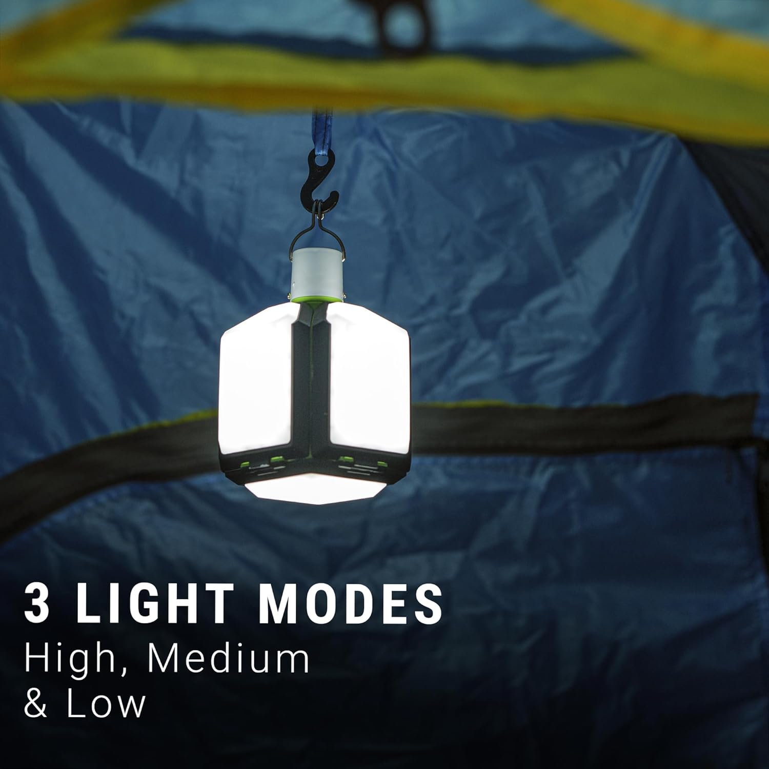 LitezAll Rechargeable LED Lantern with Fold-Out Panels, Multi-Directional Utility Light with USB Charging for Camping, Emergency, Garage, or Outdoor Use – Compact & Adjustable Design