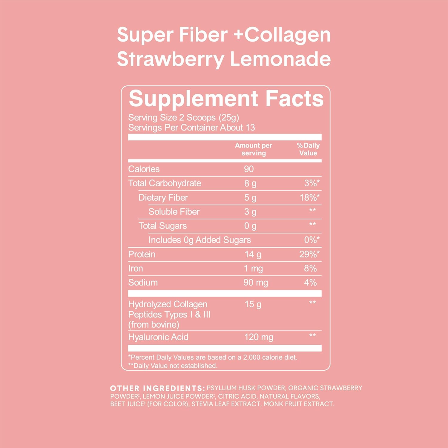 Bellway Super Fiber + Collagen, Strawberry Lemonade Super Fiber ...