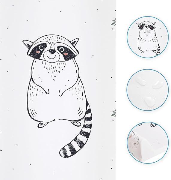 Baby Comfort Soft Base Newborn Baby Changing Unit Mat with Raised Edges 50x70 cm (Raccoon) in use