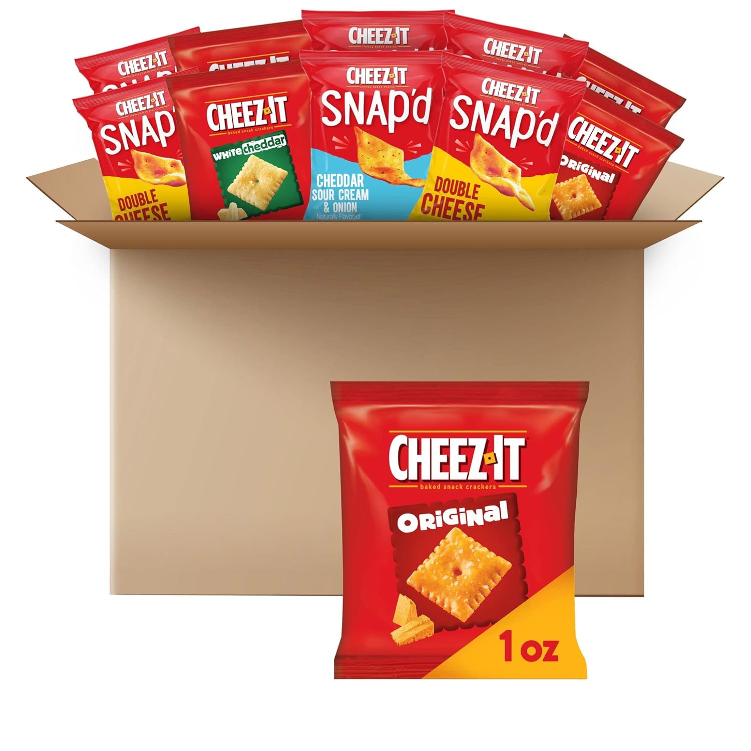 CheezIt Horneado Snack Cheese Crackers, Paquete de Chile Ubuy