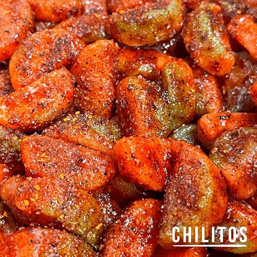Miniatura 2 de Chilitos Dulces, agrios y picantes caramelos de chamoy  Gomitas mexicanas y chamoy Gushers para todas las edades, auténticos enchilados Dulces