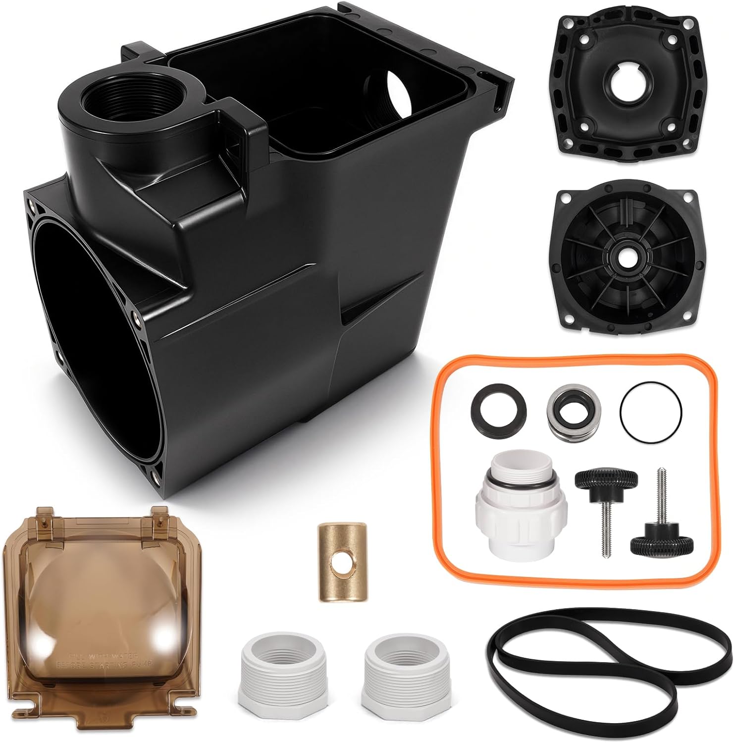 SPX1620AA Pool Pump Strainer Body Housing & Pump Seal Kit Compatible with Hayward Super Pump SP1600X and SP2600X Series Models