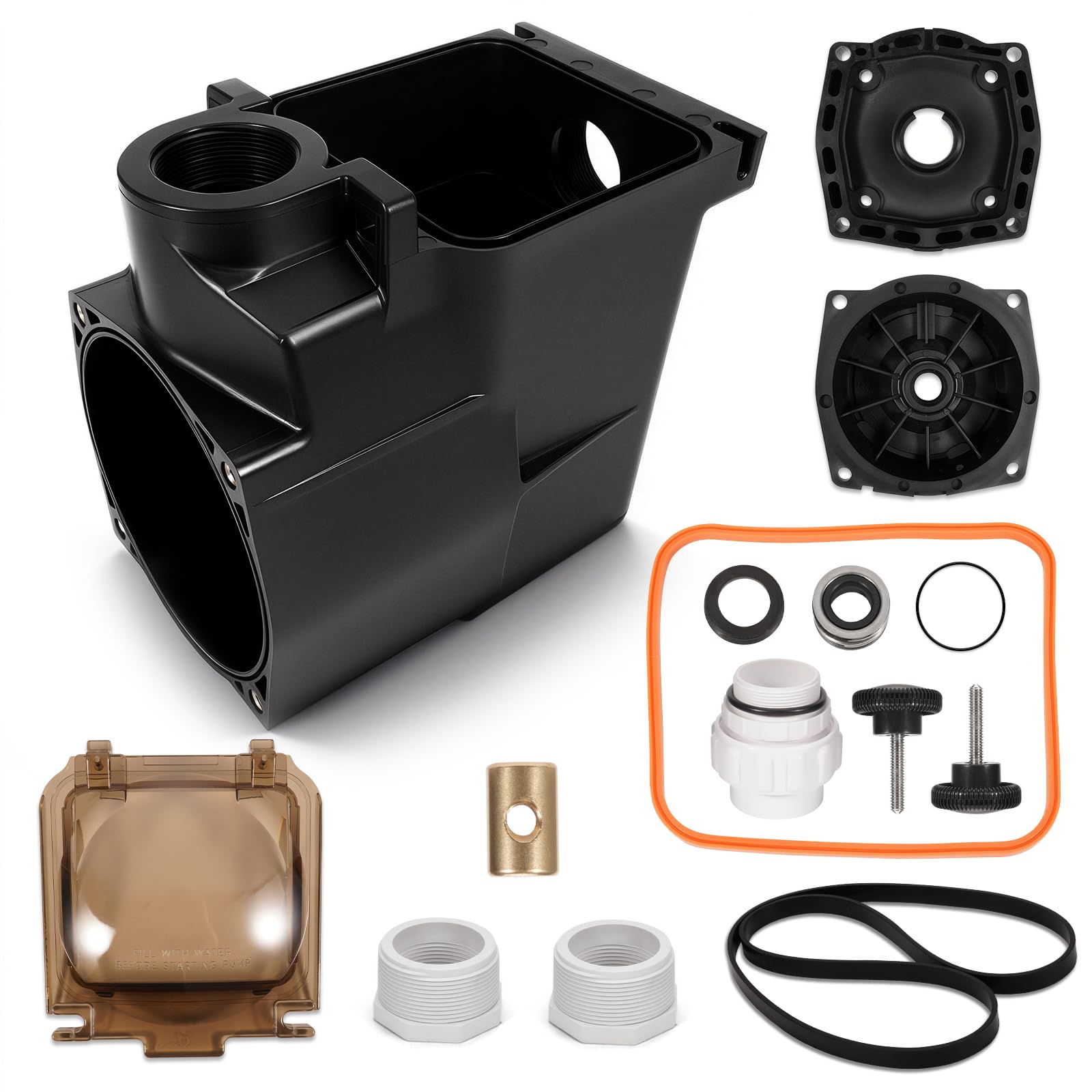 Photo 1 of Aumzong SPX1620AA Pool Pump Strainer Body Housing & Pump Seal Kit Compatible with Hayward Super Pump SP1600X and SP2600X Series Models