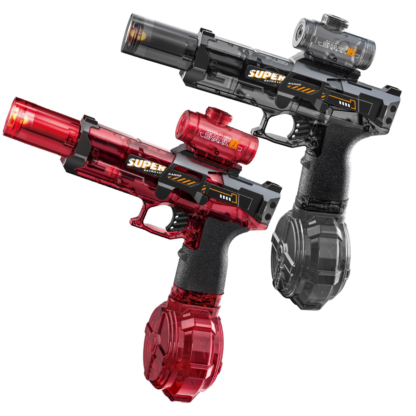 Electric Water Gun for Kids Adults,2026 New Electric Water Pistol with Automatic Water Absorption, Range 7-9M, Automatic Water Gun Pistol Toys for Pool Party Beach Outdoor (A-black-red) — image 1