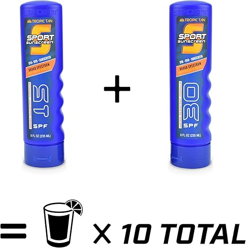 Miniatura 4 de GoPong Sport Bottle - Paquete de 2 botellas de protección solar (16 onzas en total)  Frascos de viaje con alcohol ocultos  Contenedores secretos de