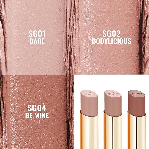 Vista 109 de Oulac Sensual Glow Color Rich Satin Lipstick Set 3