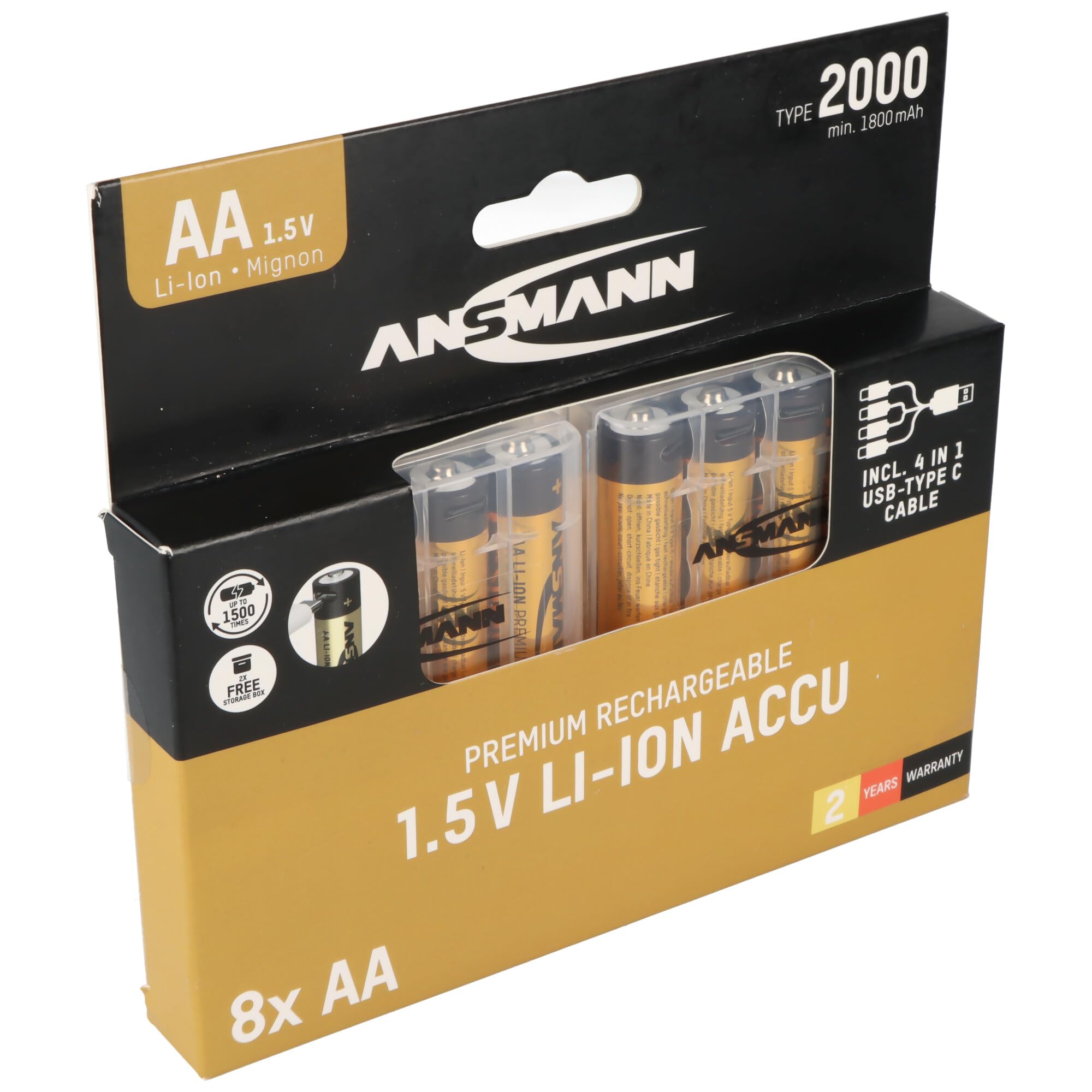Pile rechargeable AA Ansmann pour jouets et caméras connectées
