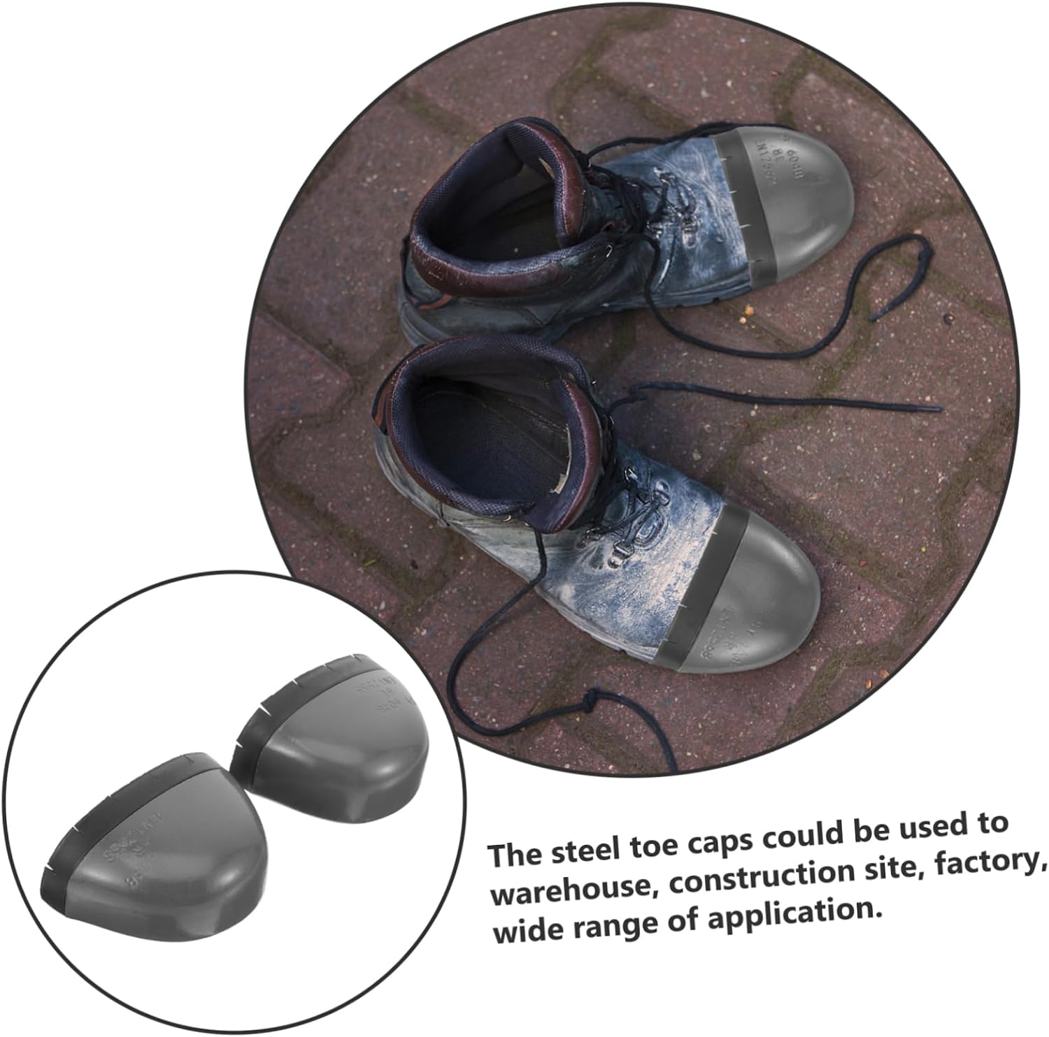 Work Shoes Toe Guards Steel Toe Covers for Men Easy to Use