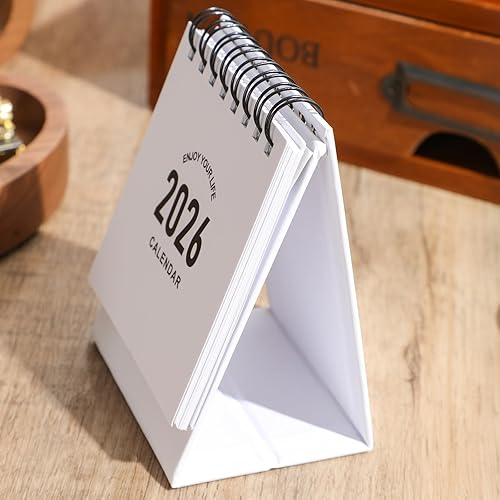 Miniatura 5 de Mini calendario de escritorio 2025-2026  Calendario de escritorio pequeño desde julio de 2025 hasta diciembre de 2026, calendario mensual de 8.82