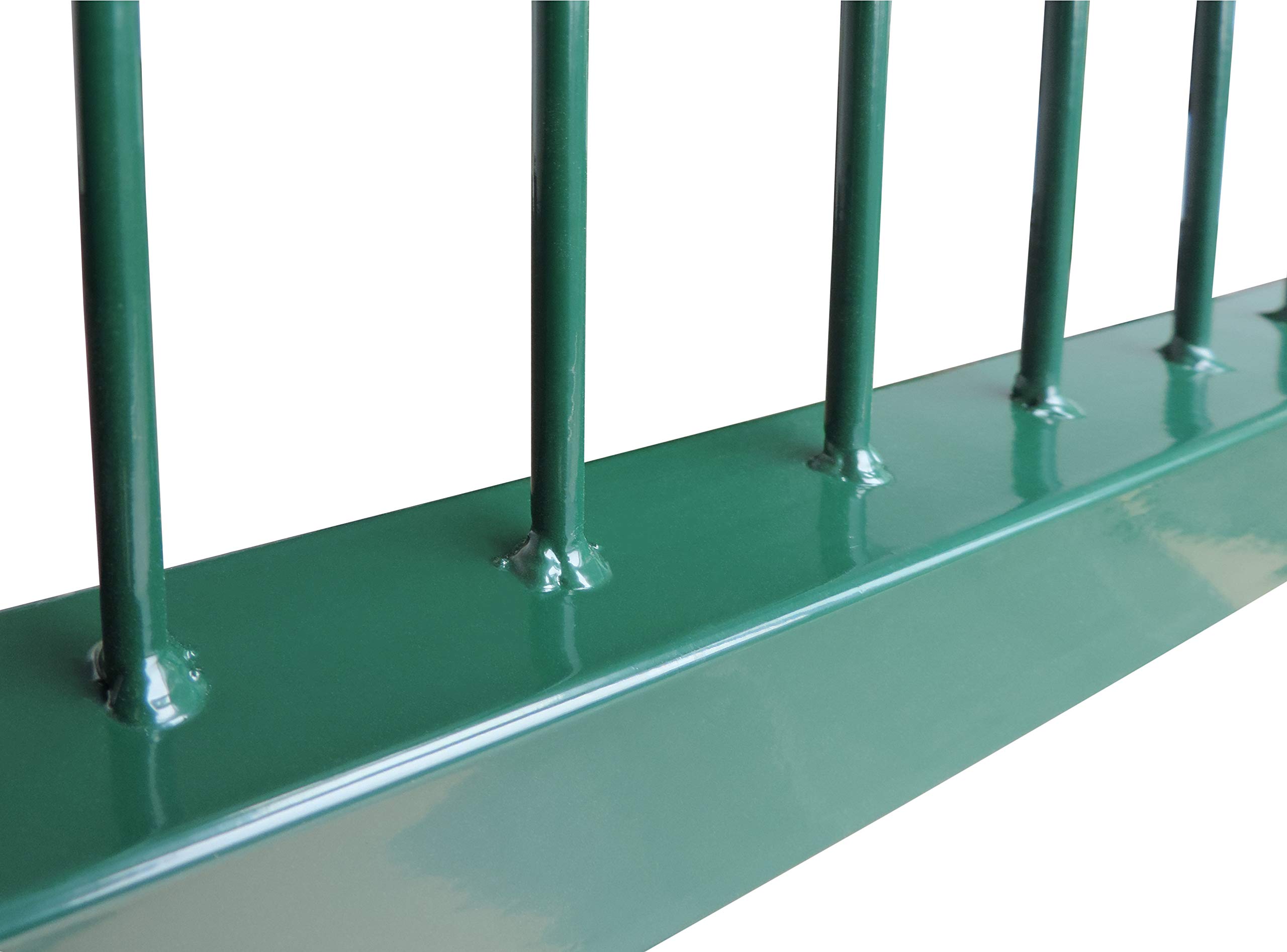 Arvotec Gartentor Easy (kein ausrichten der Pfosten notwendig durch Querverbindung !), BxH 1000 x 800 mm, grün - Tor für Doppelstabmattenzaun - komplett mit Pfosten, Montagematerial & Schloss