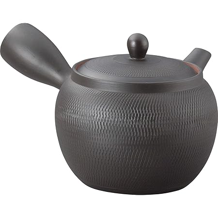 Amazon 大容量 たっぷりサイズ 常滑焼 急須 大きい急須 さわやか網急須 晶光作 900cc 黒ビリ特大急須 常滑焼 急須