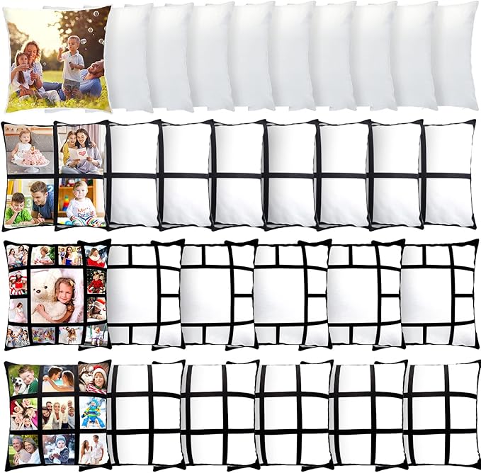 30 Pieces Sublimation Blanks Pillow Case Polyester