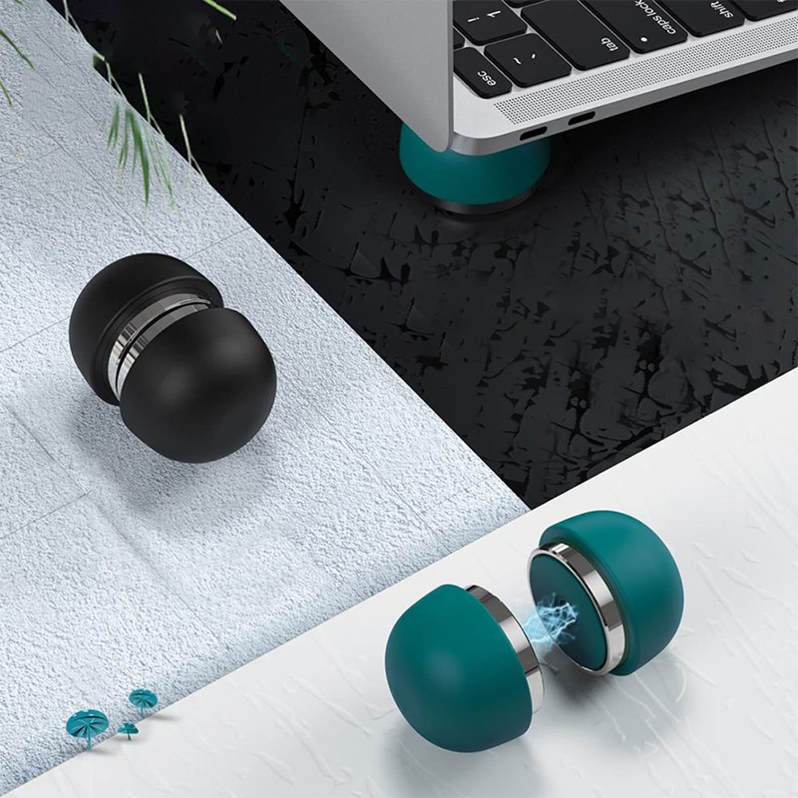 DieffematicZJ Stojak na laptopa Stojak na laptopa Akcesoria Notebook Wsparcie Notebook Laptop Uchwyt Składany Cooler Stand Dla Wspornika (Color : Schwarz)