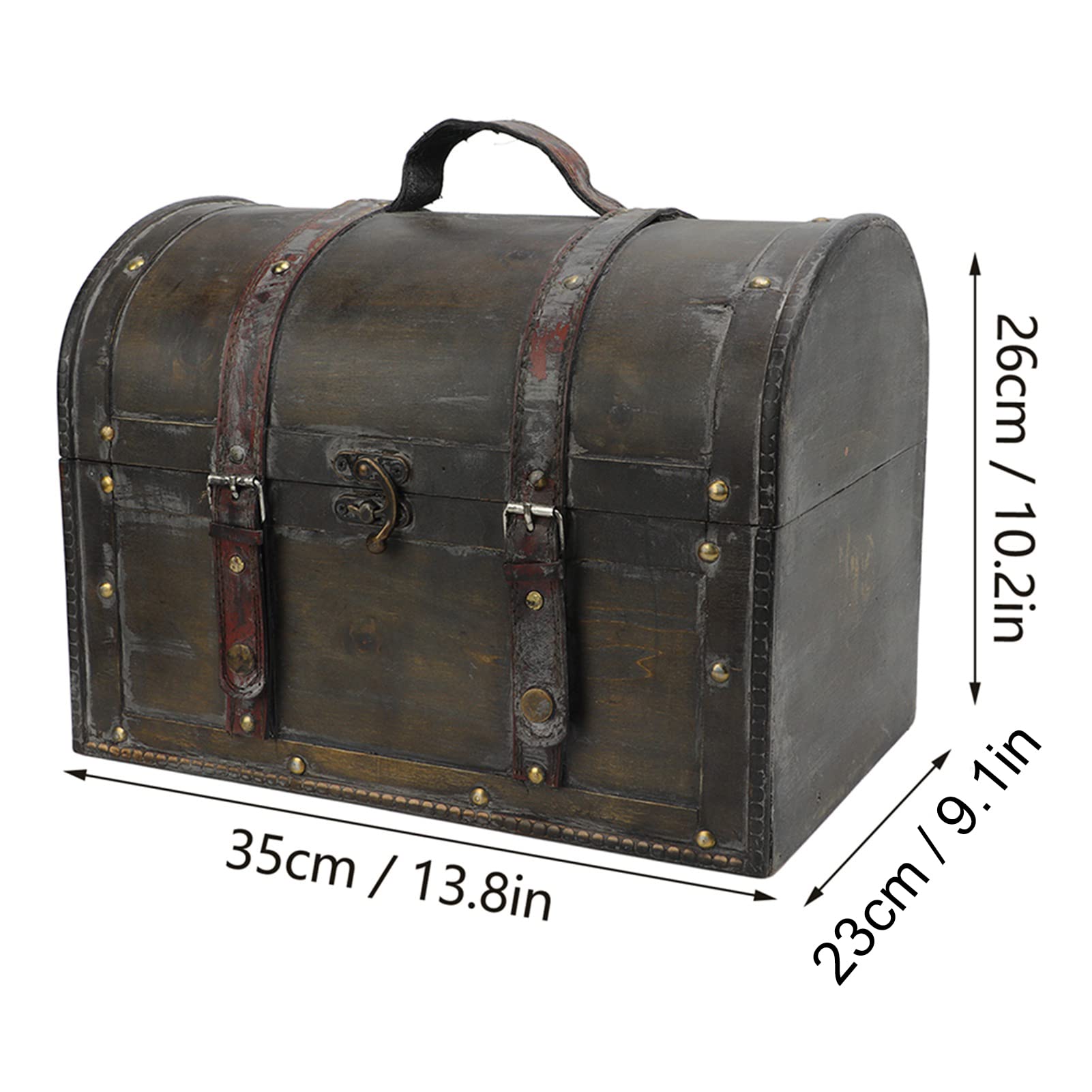 Qcwwy Otros Coleccionables Caja Decorativa de Madera para Exhibición Pendiente Collar Pulsera Anillo Artesanía Caja de Recuerdos de Madera Caja de Baratija Presente Premium