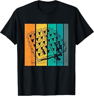 Waffle Design Artsy Vintage Waffle Lover T-Shirt
