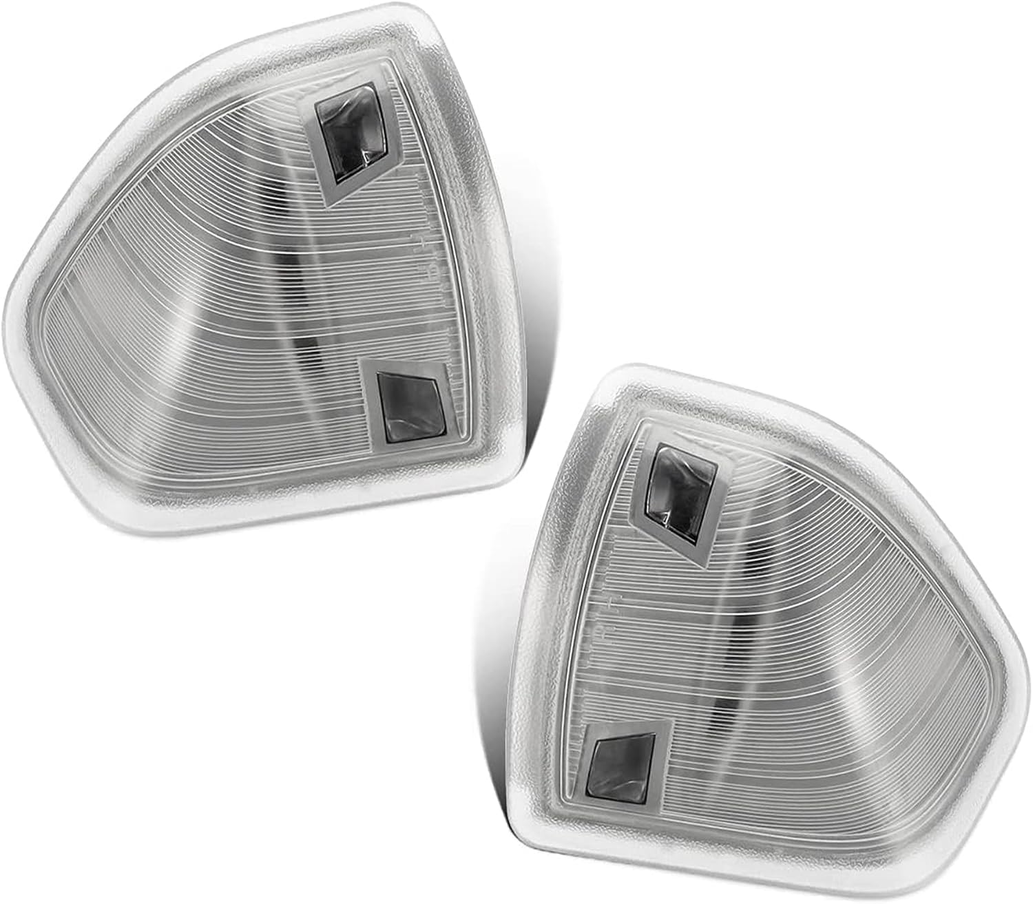 2 Pcs LED Side Mirror Turn Signal Light Left Driver and Right Passenger Side Lamps Fits for Dodge Ram 1500 2500 3500 4500 5500 2010-2018 Replaces 68302828AA 68302829AA (Clear Cover Lens)