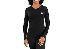 Women's Force Relaxed Fit Midweight Long-Sleeve Pocket T-Shirt: The Pinnacle of Comfort and Durability