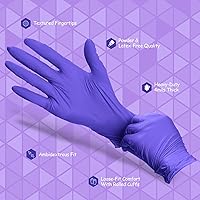 Vista 5 de Guantes de nitrilo PElPU, desechables para limpieza, sin polvo, sin látex, guantes protectores no estériles