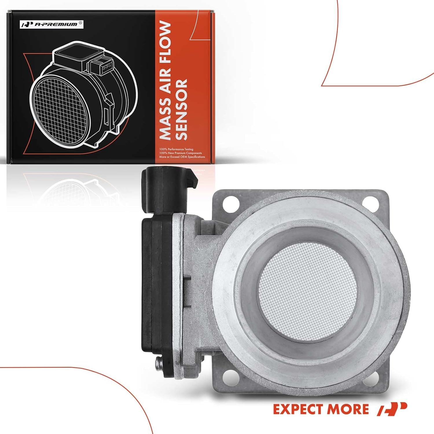 A-Premium Mass Air Flow Sensor Meter Assembly [4-Pins] Compatible with Mazda 626 1993-1995, MX-6 1993-1995 & Ford Probe 1993-1995 - DOHC 4Cyl 2.0L - Replace for# MF0879, F22Z-12B579-AARM