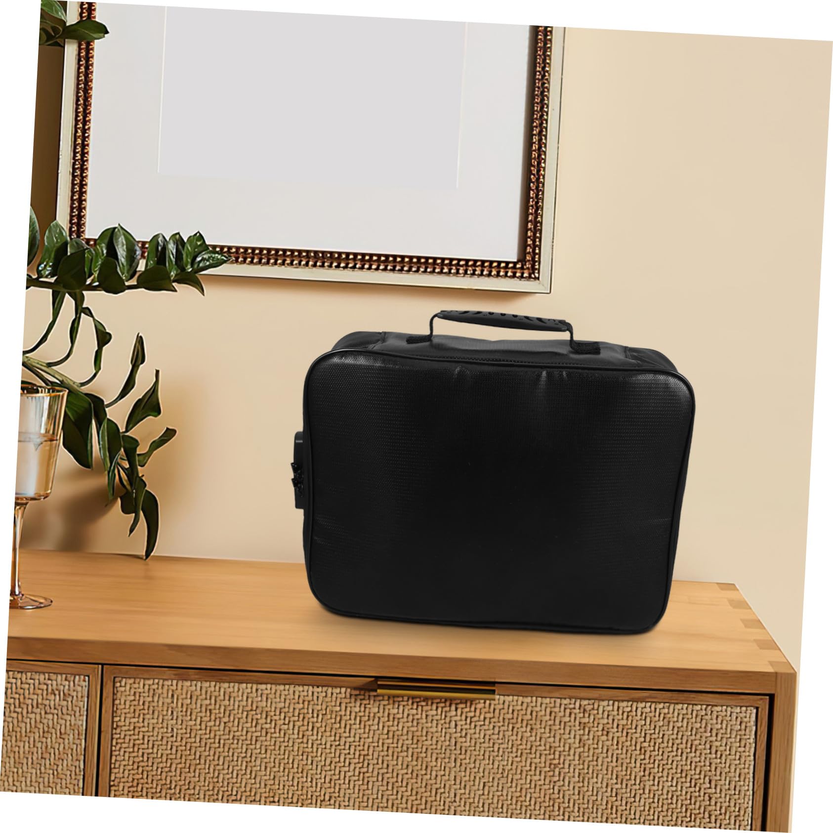 Toyvian Borsa Porta Documenti Ignifuga con Manico Organizer a Più Livelli per Certificati Passaporti e Documenti Importanti Resistente al Calore per Casa e Viaggio