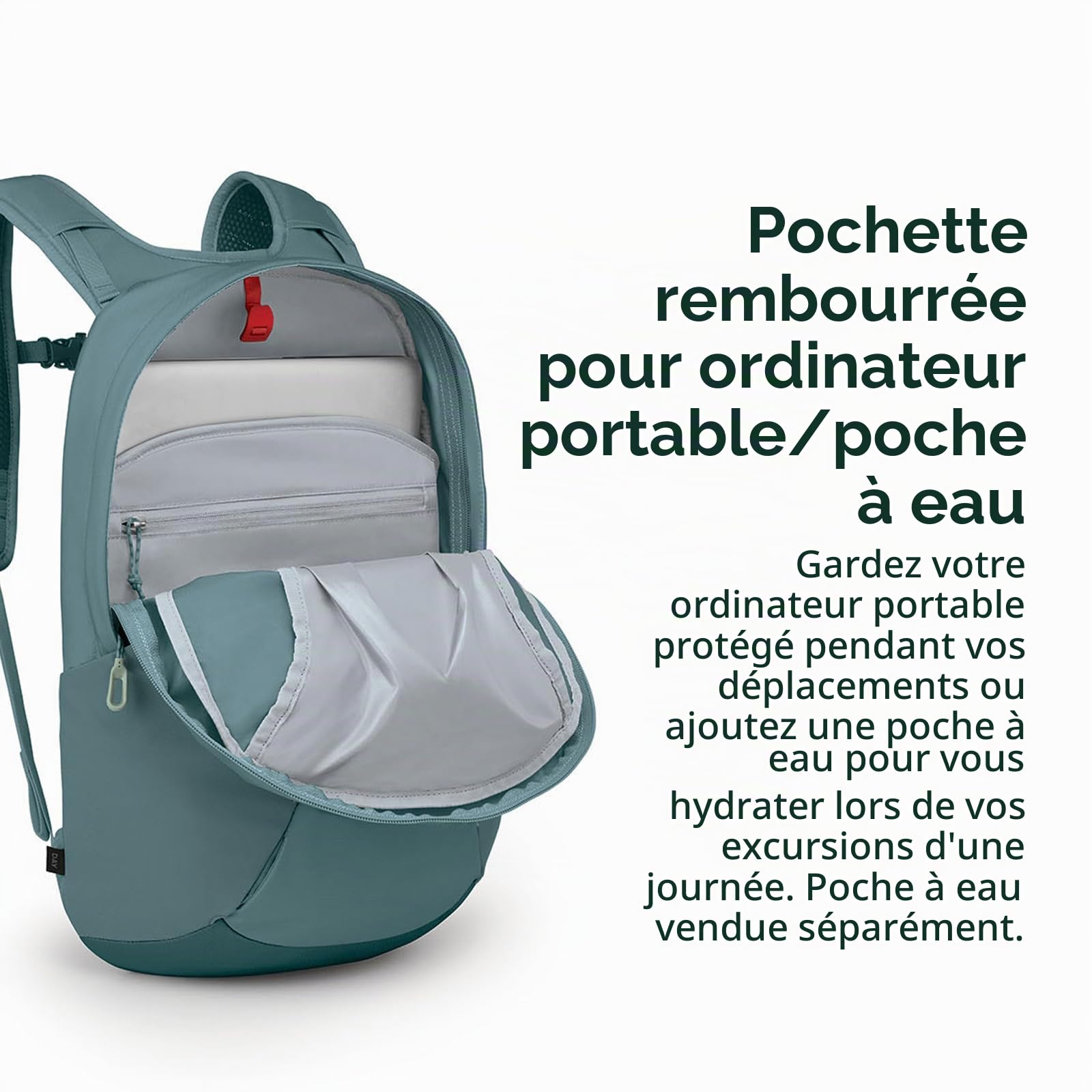 Osprey Farpoint Fairview Sac à dos de voyage de jour, 15L, Black