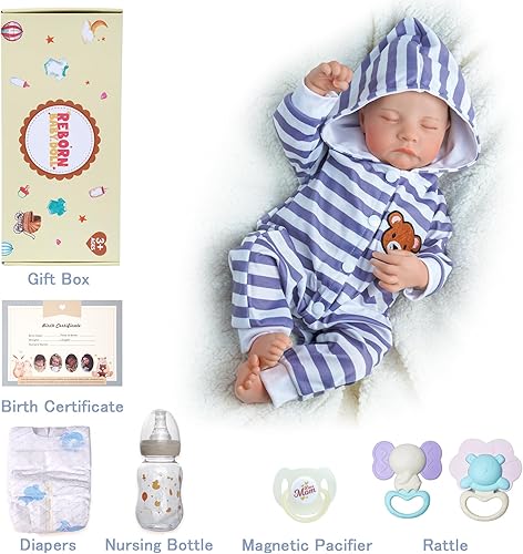 Miniatura 7 de Muñecas realistas de bebé recién nacido, muñeca de bebé realista de 20 pulgadas, muñecas de bebé de la vida real que se ven realmente suaves para
