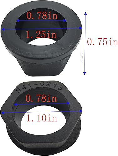 Miniatura 3 de Buje de brida hexagonal para MTD Cub Cadet Craftsman 741-0245 941-0245 (paquete de 4)