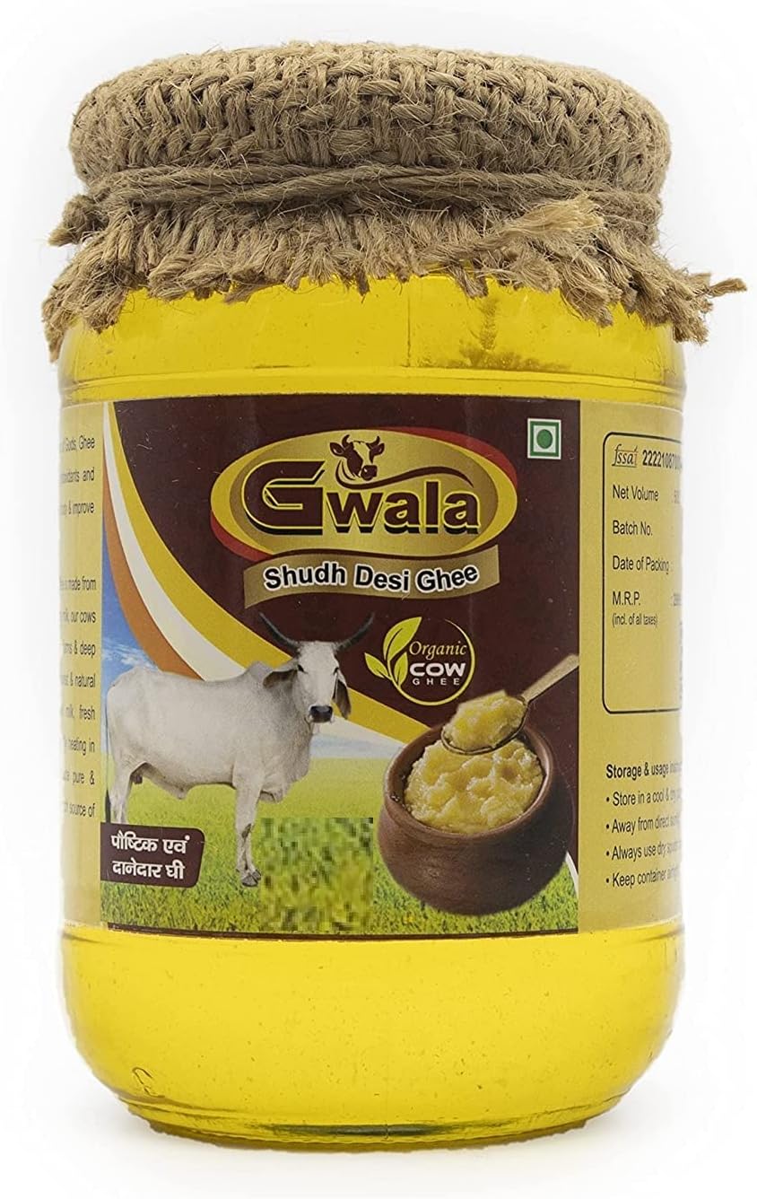Gwala Desi cow ghee A2 sudh desi ghee for Organic Home made sudh Cow ghee Gwala Ghee (800 ML)