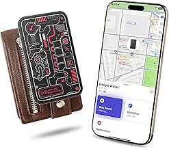 MFish Solar Wallet Tracker, Works with [Apple MFi Certified] (iOS Only) Bluetooth Wallet Tracker Card, IP68 Waterproof Rechargeable Slim Item Finders, for Bag, Travel Safety, Locator Keys, Passport