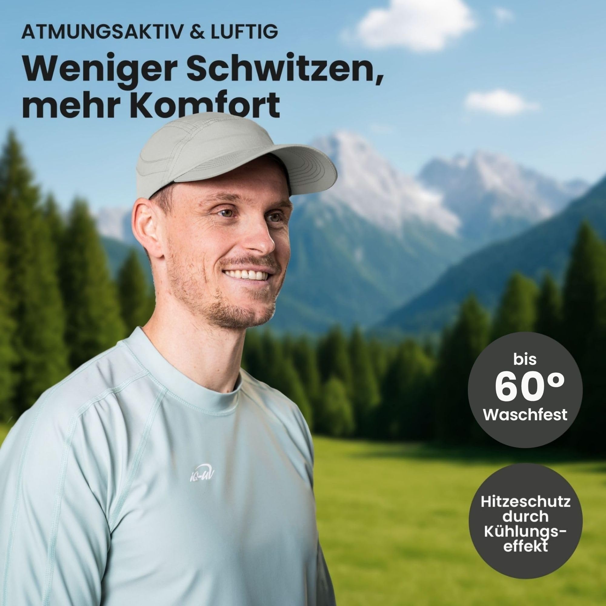 iQ-UV iQ Company Casquette de protection solaire UV recyclée