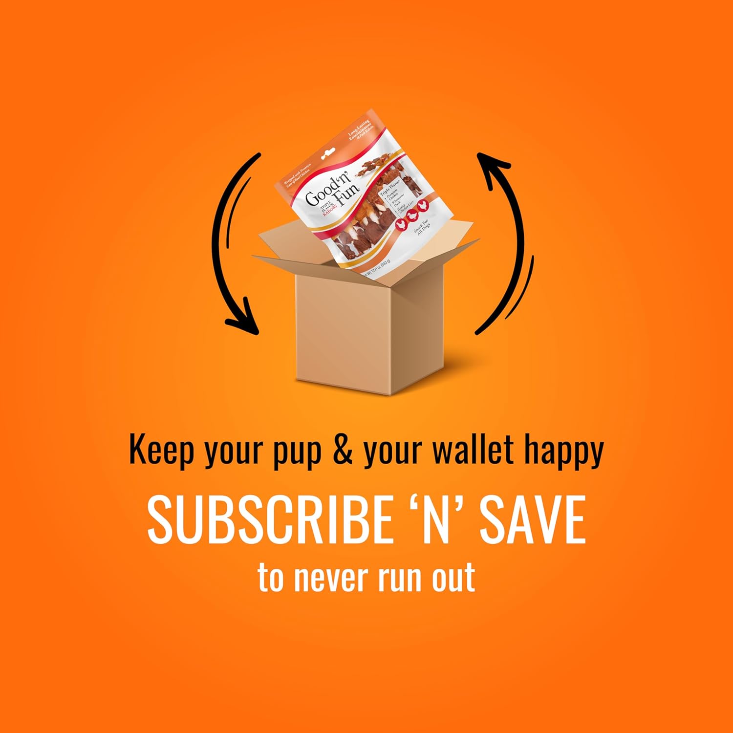 Good'n'Fun Triple Flavor Rawhide Chips with Real Chicken