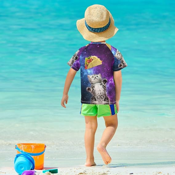 Boys Rash Guard Swim Shirts