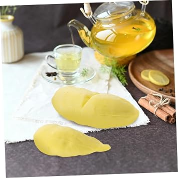 STOBAZA Artificial Durian Pulp Model 2pcs Fruit Model Simulated Durian Fake Fruit Decor Lifelike