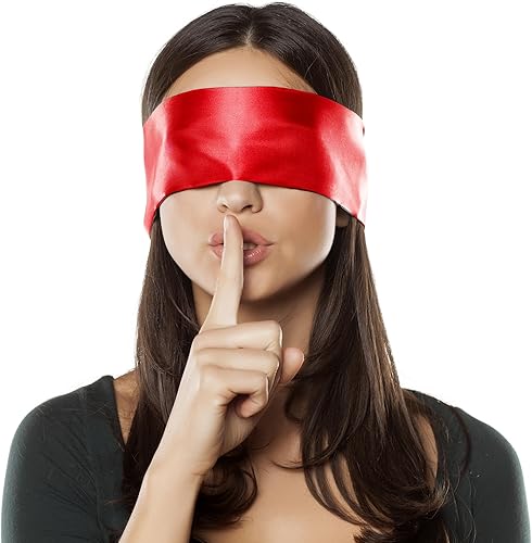 FRESHME Máscara de Ojos de Satén para Dormir - Máscara de Ojos Suave Ajustable Sombra de Ojos Cómoda Cubierta de Ojos de Satén para Mujeres Hombres