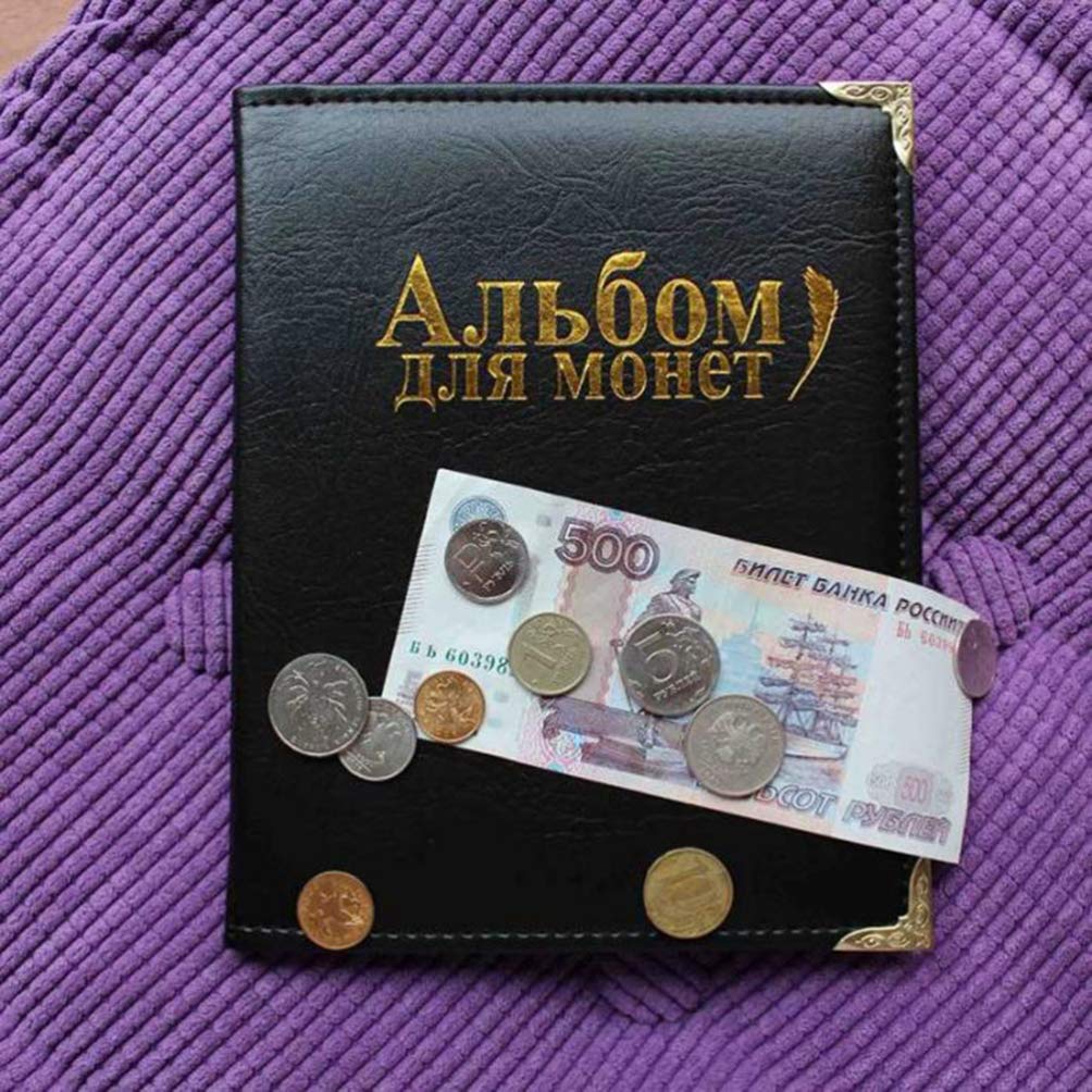 Didiseaon Álbum de Monedas de Colección 250 Bolsillos 10 Páginas PU