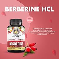 Vista 2 de Ancient Bliss Berberina HCL 1200mg con canela de Ceilán, melón amargo y extracto de té verde - 120 cápsulas