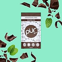 Vista 4 de PUR Gum Chicle sin aspartamo 100% xilitol Chicle con sabor natural a menta y chocolate, 55 piezas (paquete de 1)