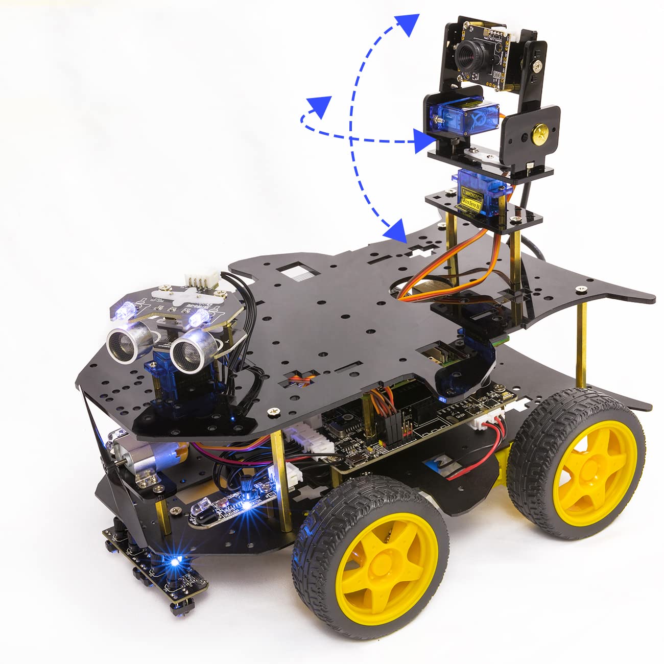 Yahboom Raspberry Pi 4 B 3 B+ Programmable AI Robot Kit(Raspberry pi ...