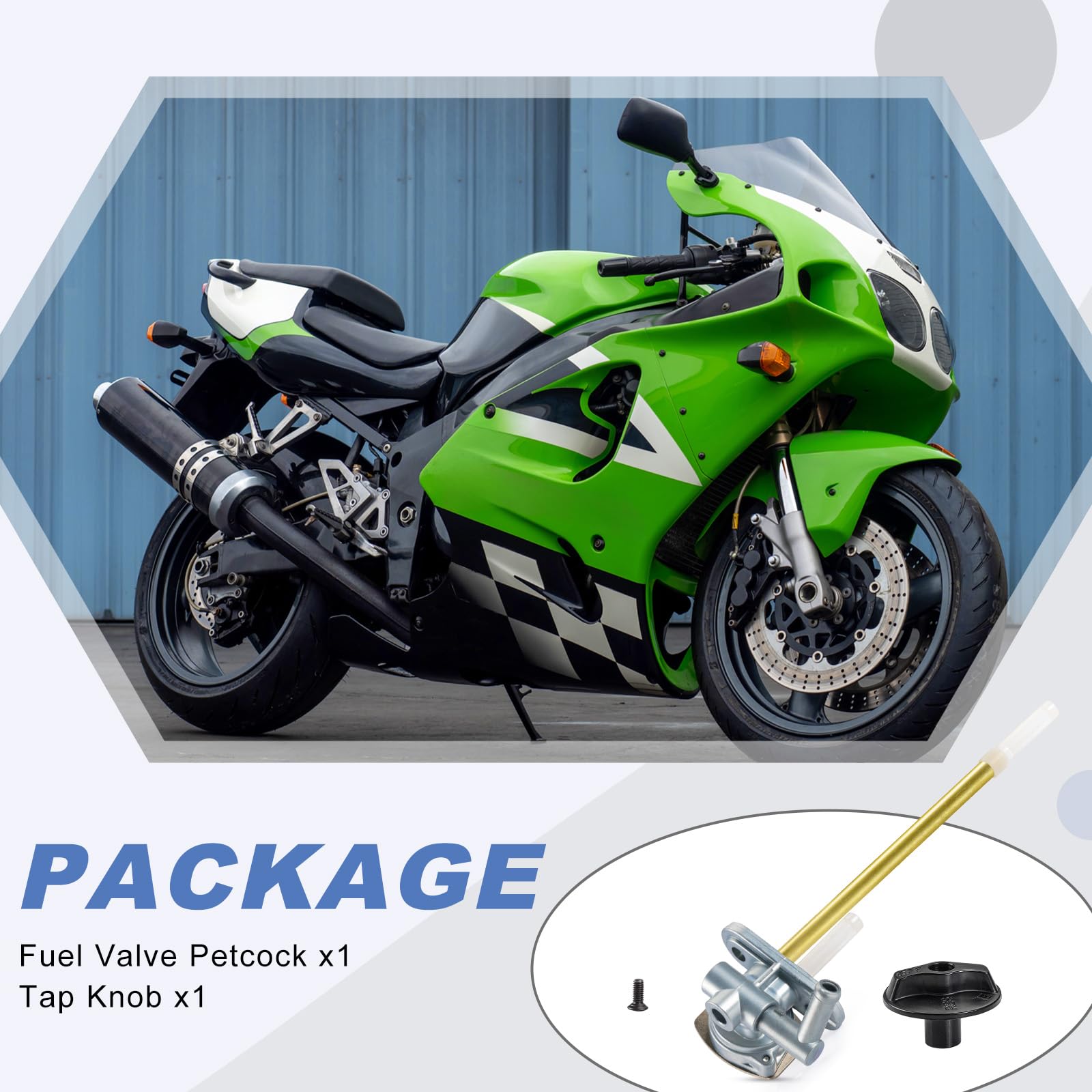 Amazon.com: Fuel Valve Petcock & Knob for Kawasaki Ninja ZX-7R ZX