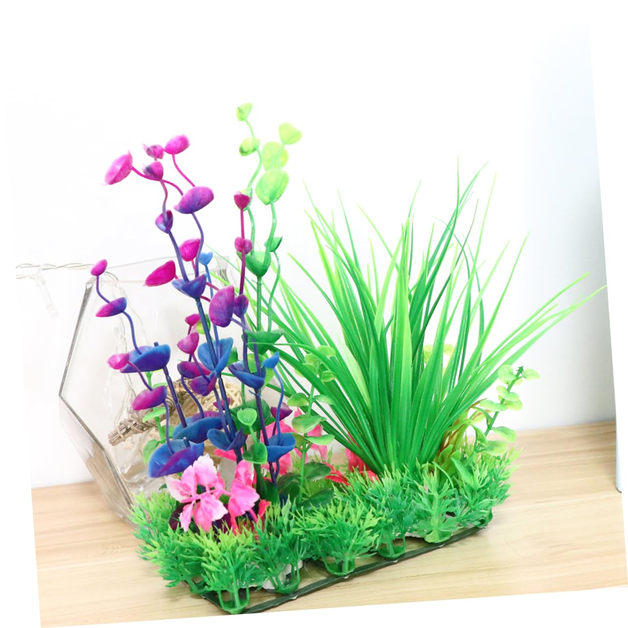 DOITOOL 3 Piezas Plantas de pecera Plantas Falsas Decoraciones de peceras para pecera decoración Artificiales de Acuario Algas Marinas Decorar Flores Falsas