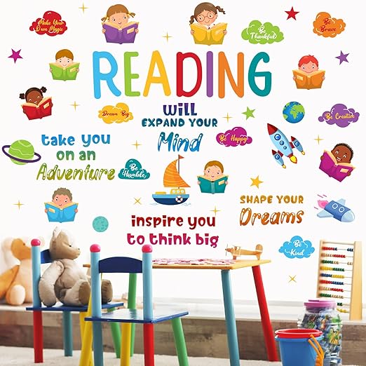 Leinuosen Kids Wall Decals Classroom Decals Colorful