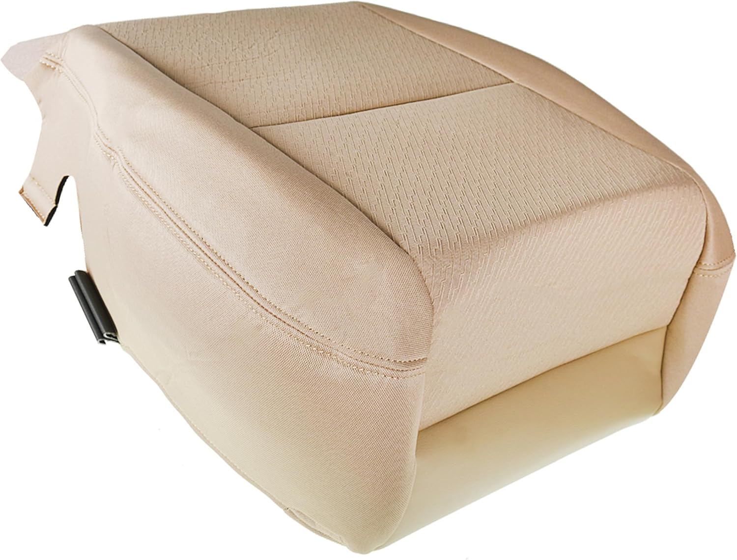 Cloth Car Driver Bottom Seat Cover 1Pcs Replacement for Silverado 1500 2500HD 3500HD 2007-2014 Tan